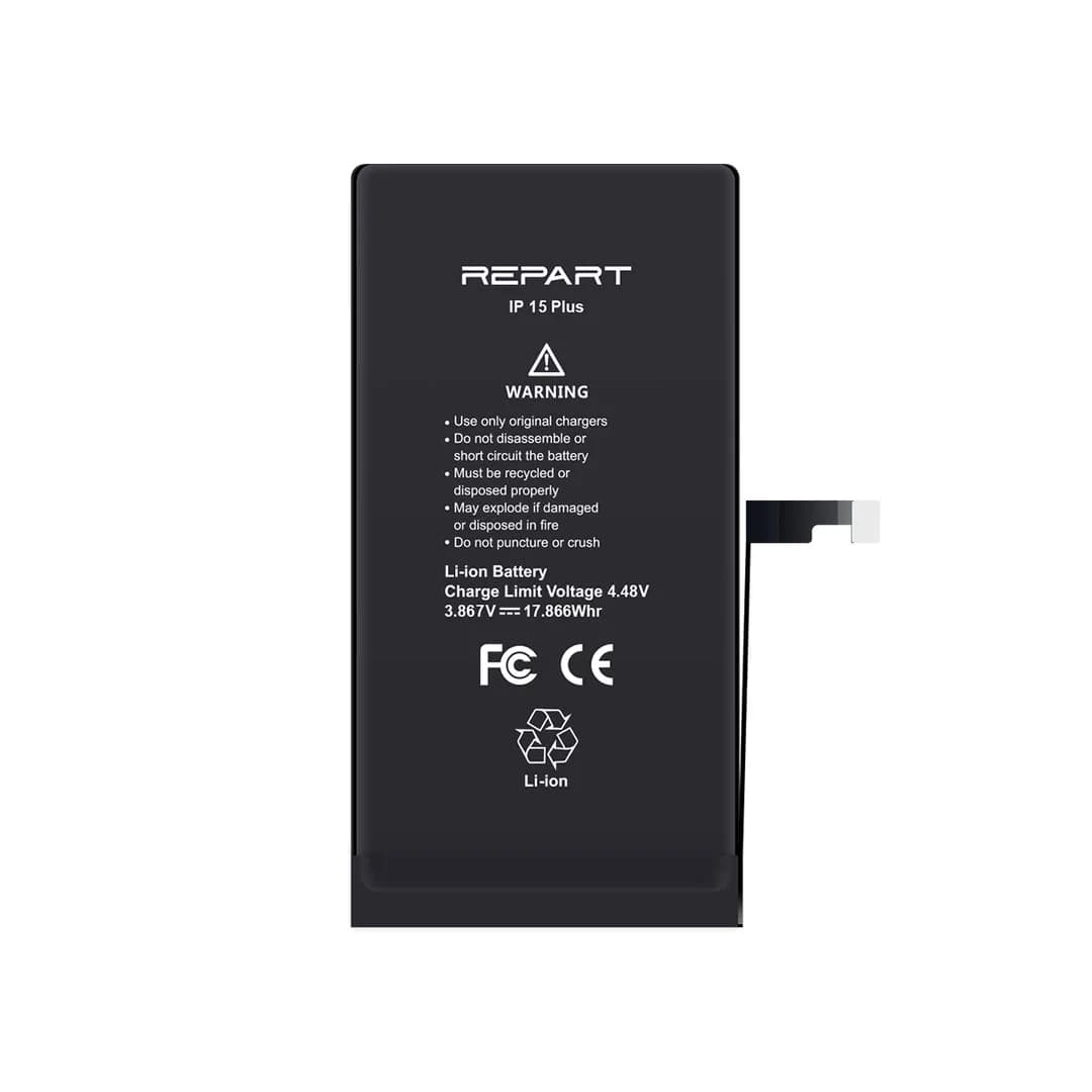 Gemtech Repart Apple iPhone 15 Plus Uyumlu 4620 mAh Güçlendirilmiş Batarya