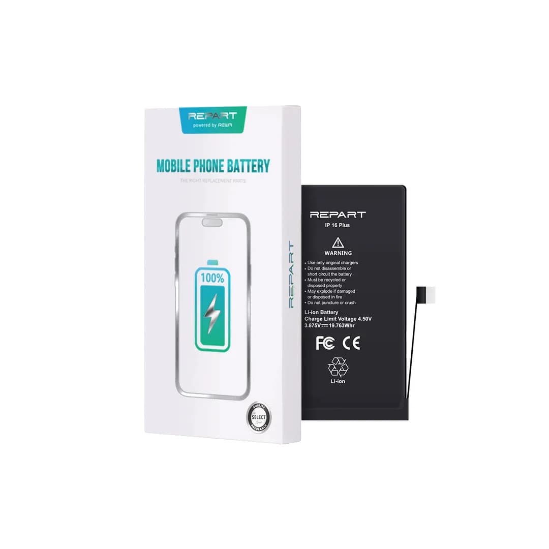 Gemtech Repart Apple iPhone 16 Plus Uyumlu 4674 mAh Güçlendirilmiş Batarya