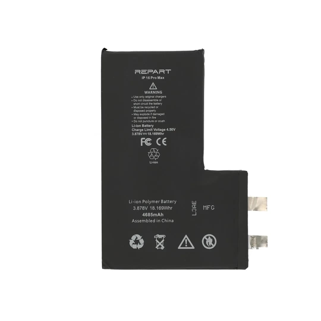 Gemtech Repart Apple iPhone 16 Pro Max Uyumlu 4685 mAh Batarya (Hücre)