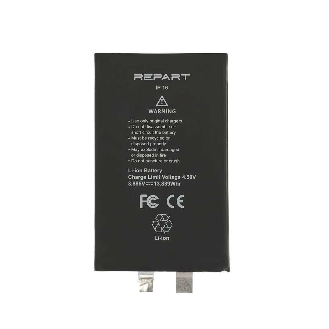 Gemtech Repart Apple iPhone 16 Uyumlu 3561 mAh Batarya (Hücre)
