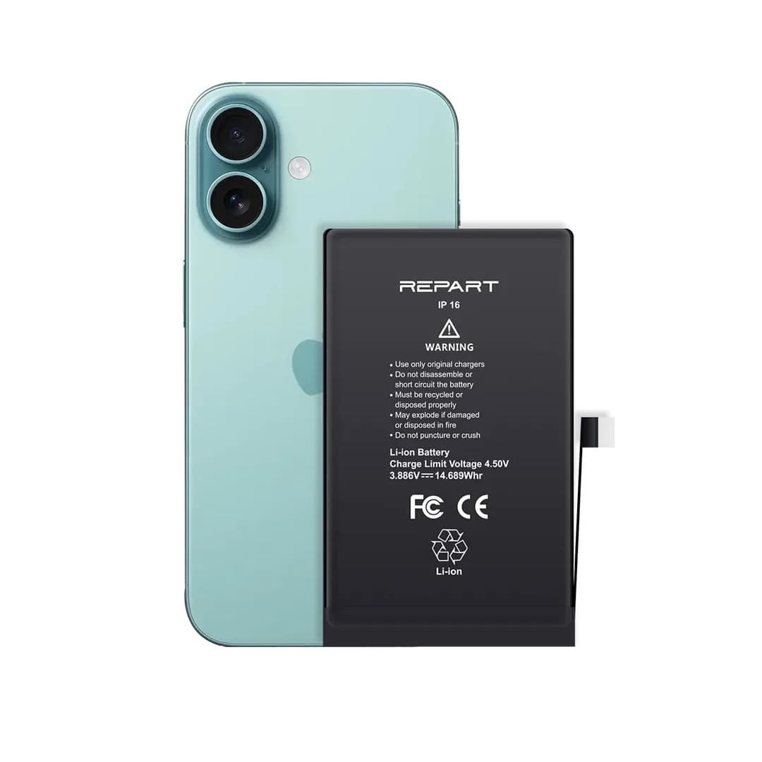 Gemtech Repart Apple iPhone 16 Uyumlu 3561 mAh Güçlendirilmiş Batarya