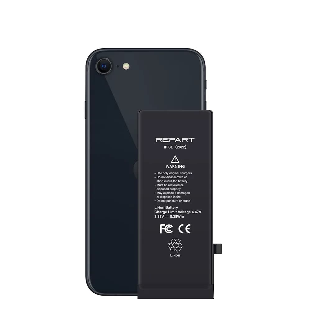 Gemtech Repart Apple iPhone SE 2022 Uyumlu 2160 mAh Güçlendirilmiş Batarya