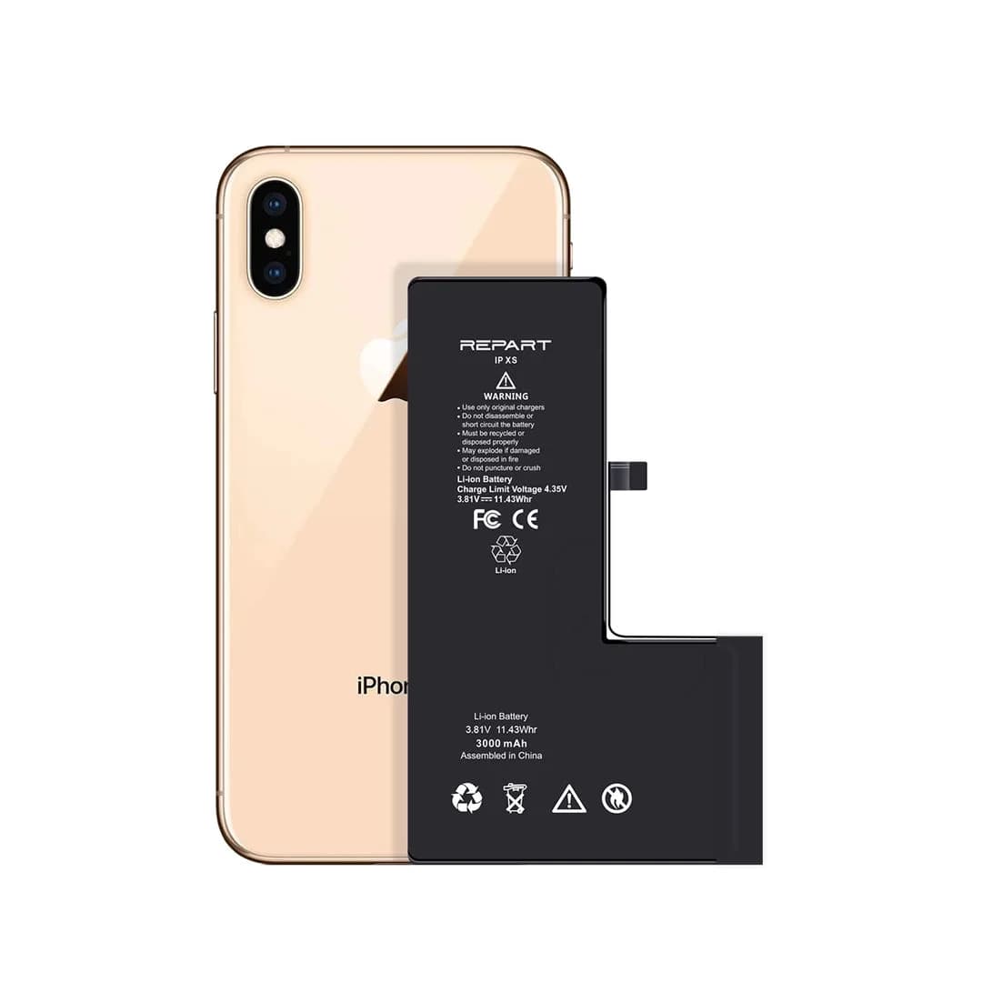 Gemtech Repart Apple iPhone XS Uyumlu 3000 mAh Güçlendirilmiş Batarya