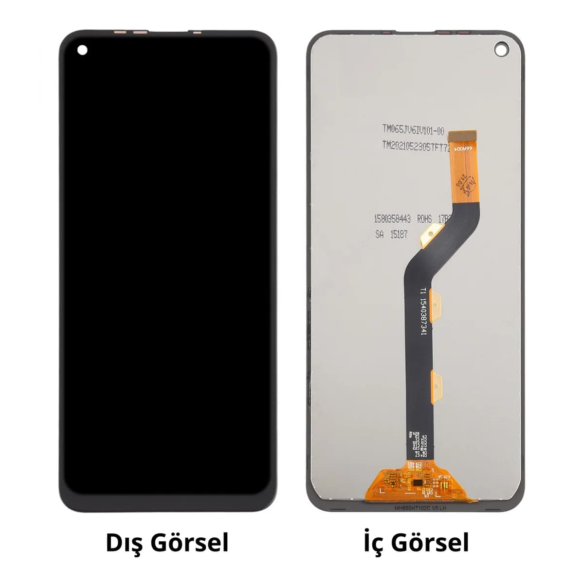 Gemtech Tecno Camon 15 Uyumlu Org Lcd+Dokunmatik (Siyah)