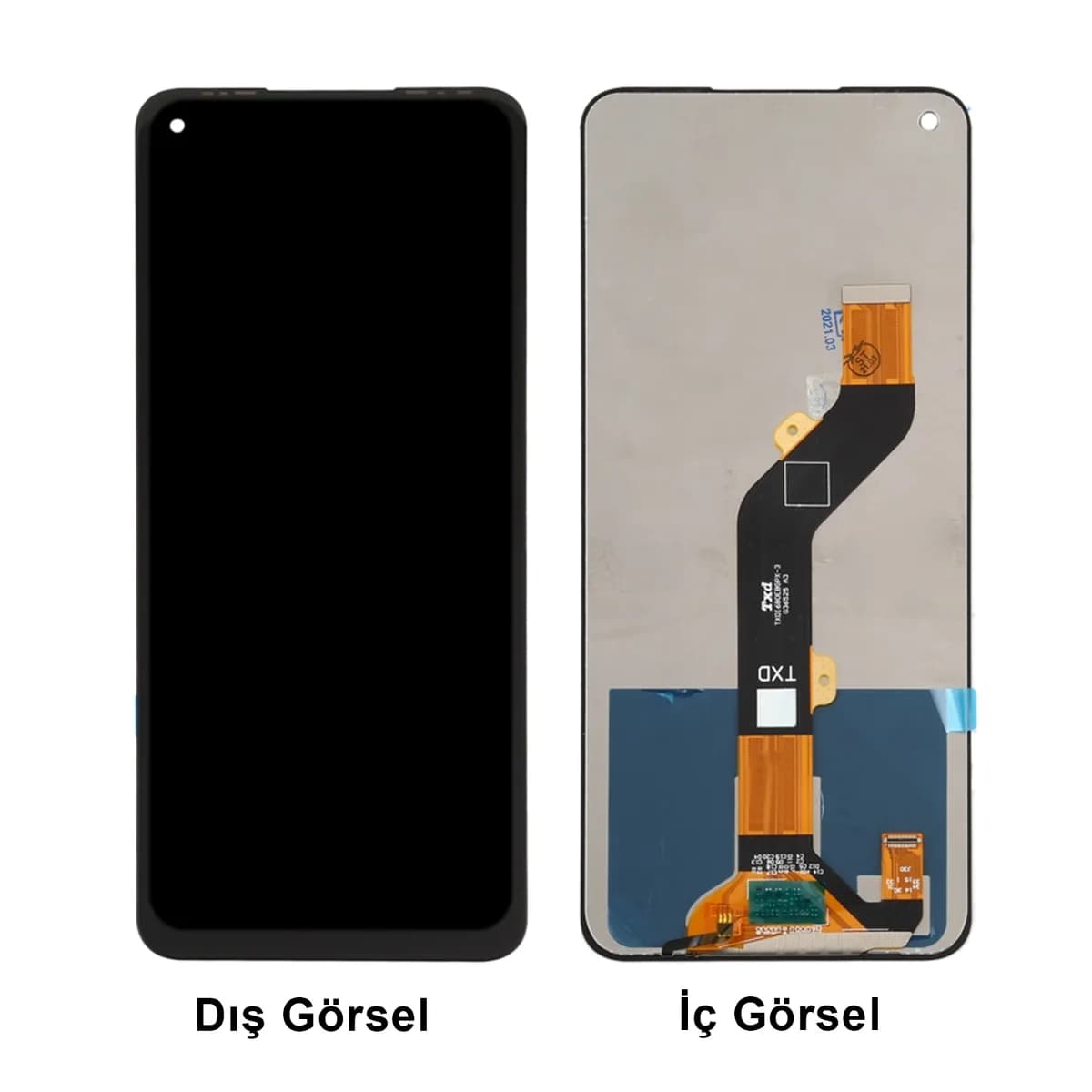 Gemtech Tecno Camon 16 Uyumlu Org Lcd+Dokunmatik (Siyah)