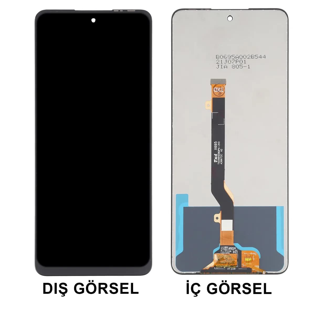 Gemtech Tecno Camon 17 Pro Uyumlu Org Lcd+Dokunmatik (Siyah)