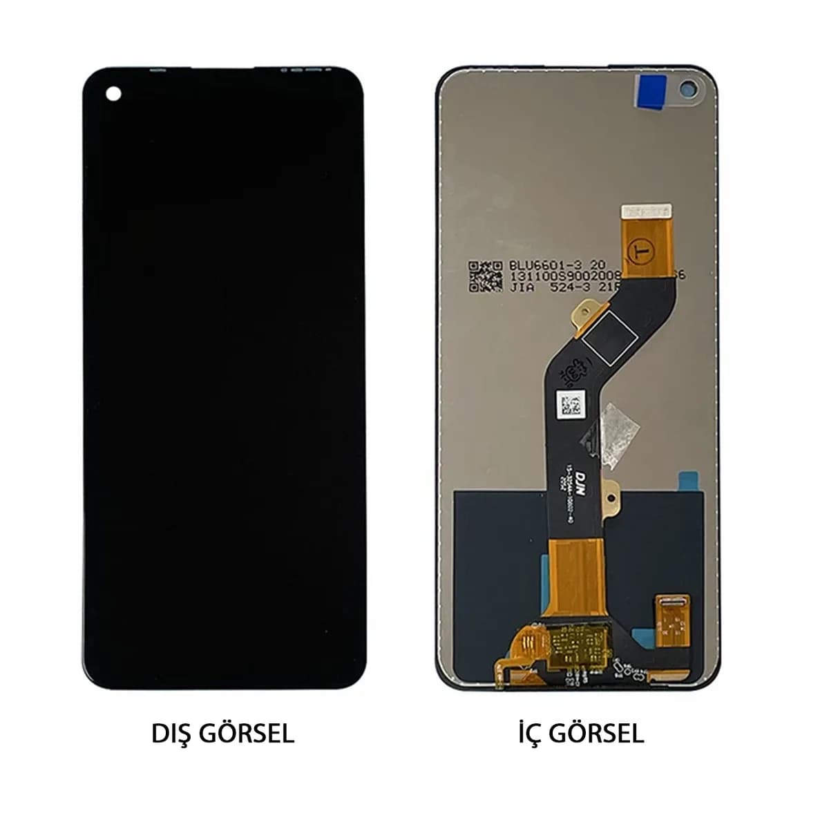 Gemtech Tecno Camon 17 Uyumlu Org Lcd+Dokunmatik (Siyah)
