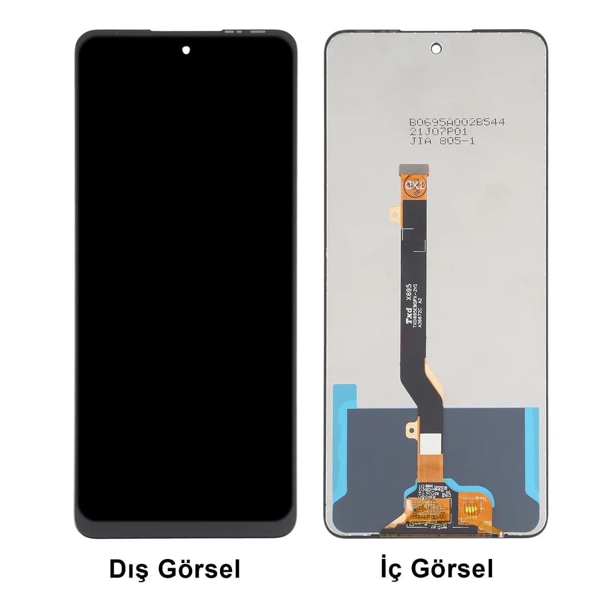 Gemtech Tecno Camon 18 Uyumlu Org Lcd+Dokunmatik (Siyah)