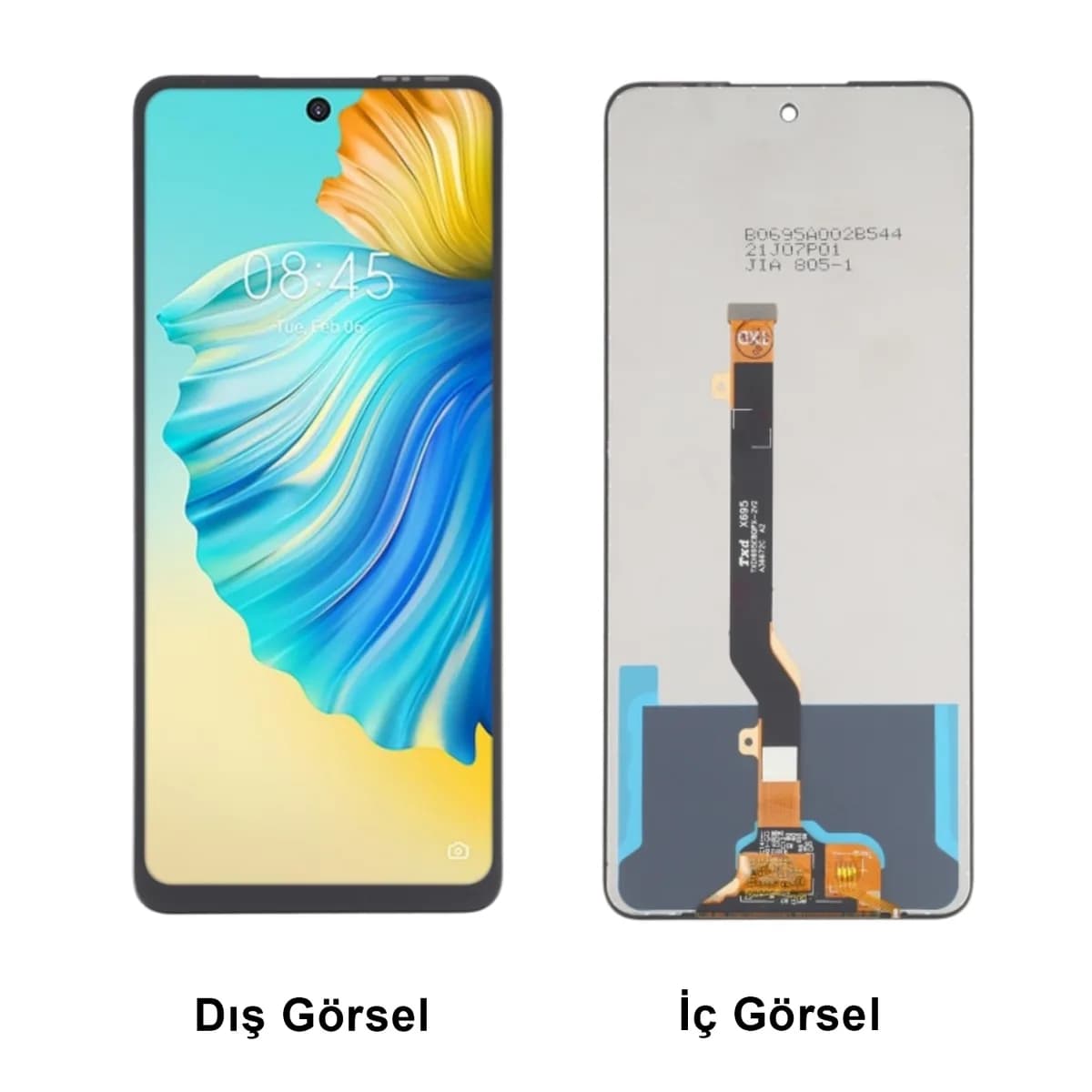 Gemtech Tecno Camon 19 Pro Uyumlu Org Lcd+Dokunmatik (Siyah)