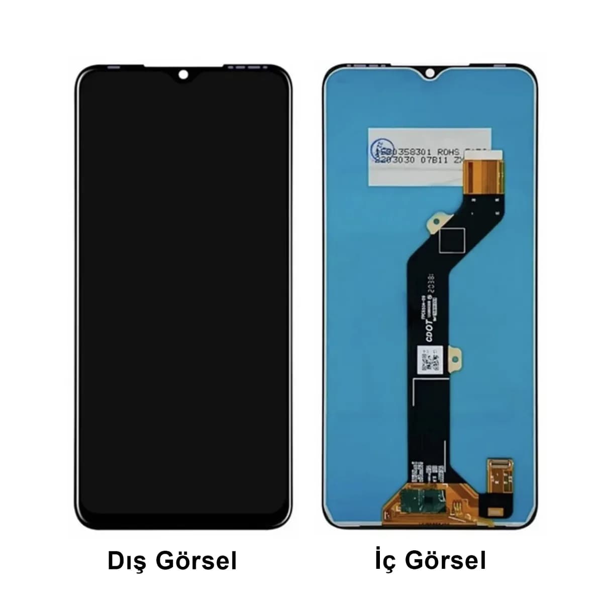 Gemtech Tecno Spark 9 Uyumlu Org Lcd+Dokunmatik (Siyah)