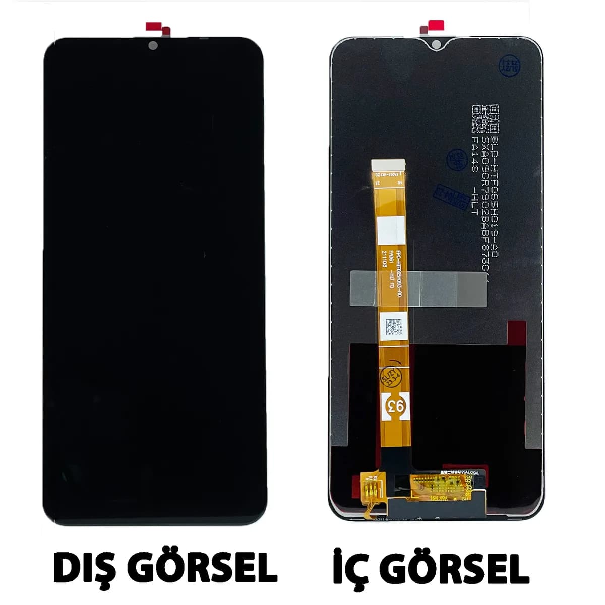 Gemtech Vivo Y15s Uyumlu Org Lcd+Dokunmatik (Siyah)