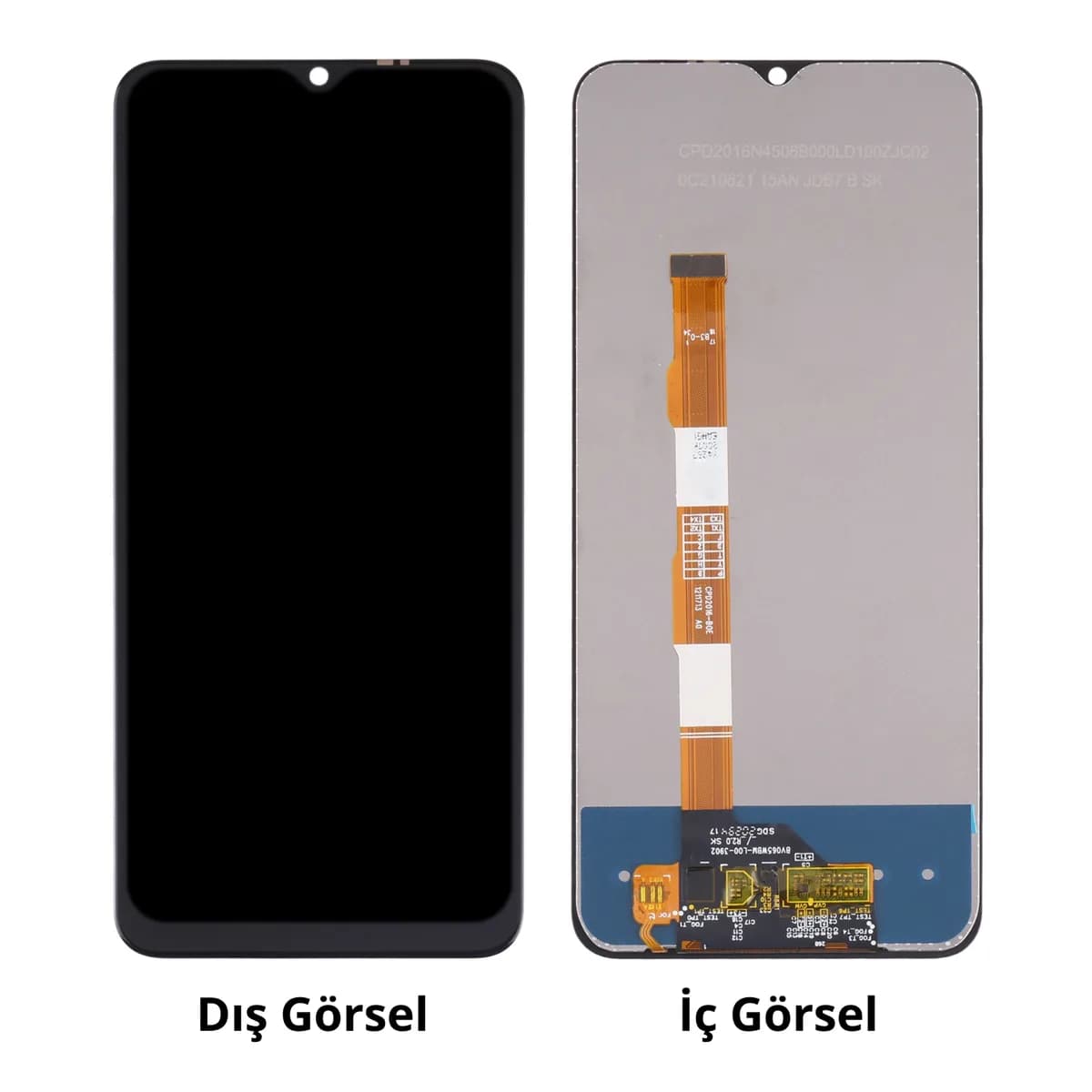 Gemtech Vivo Y20 Uyumlu Org Lcd+Dokunmatik (Siyah)