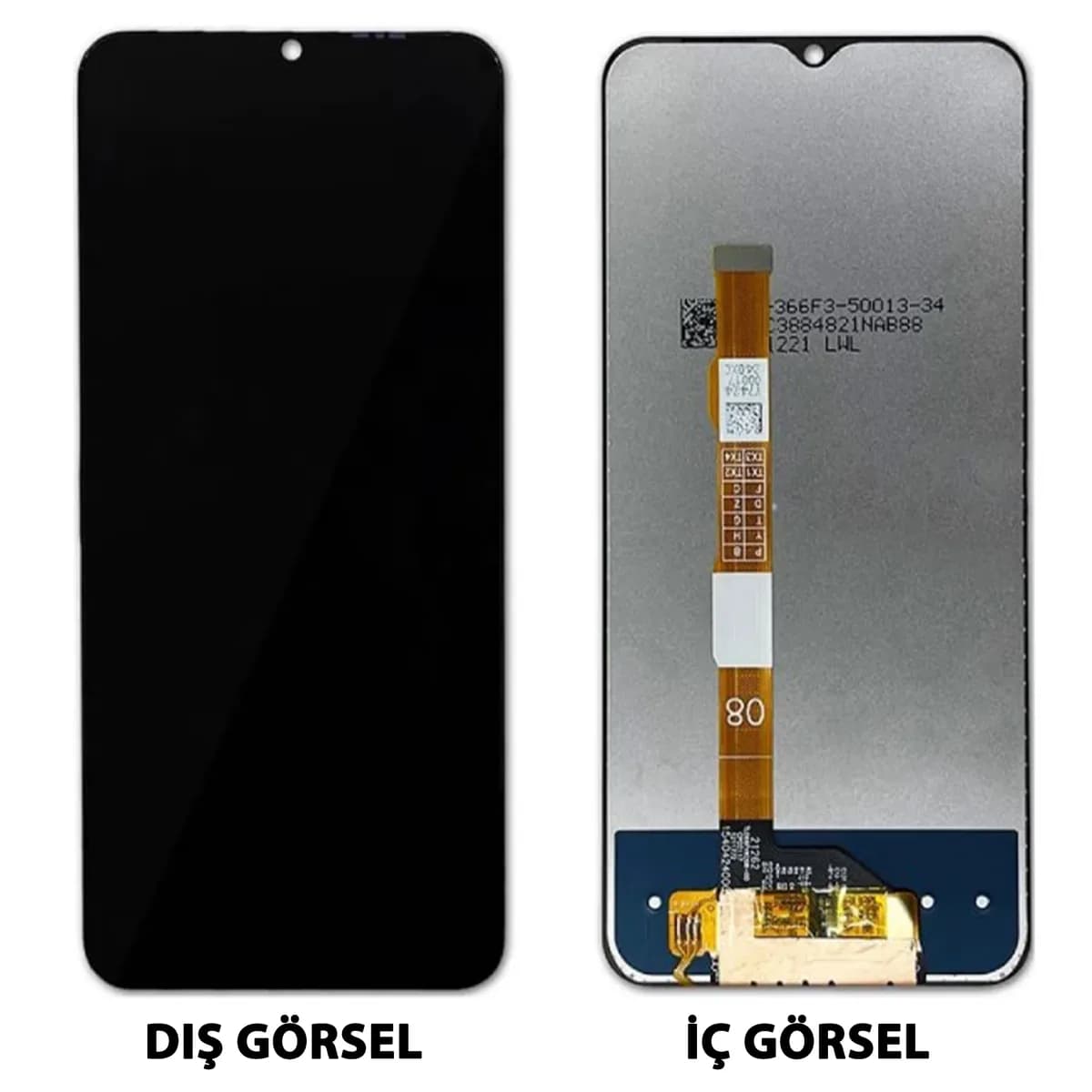Gemtech Vivo Y33s Uyumlu Org Lcd+Dokunmatik (Siyah)