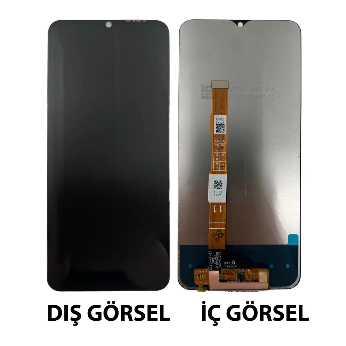 Gemtech Vivo Y35 Uyumlu Org Lcd+Dokunmatik (Siyah)