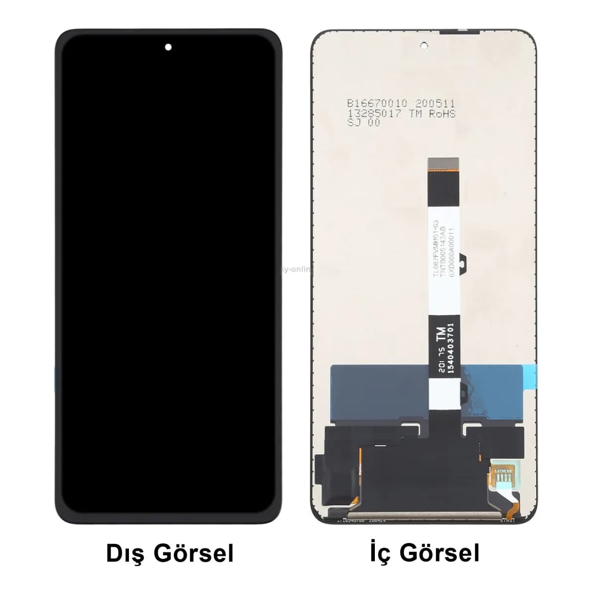 Gemtech Xiaomi Poco X3 Uyumlu Org Lcd+Dokunmatik (Siyah)