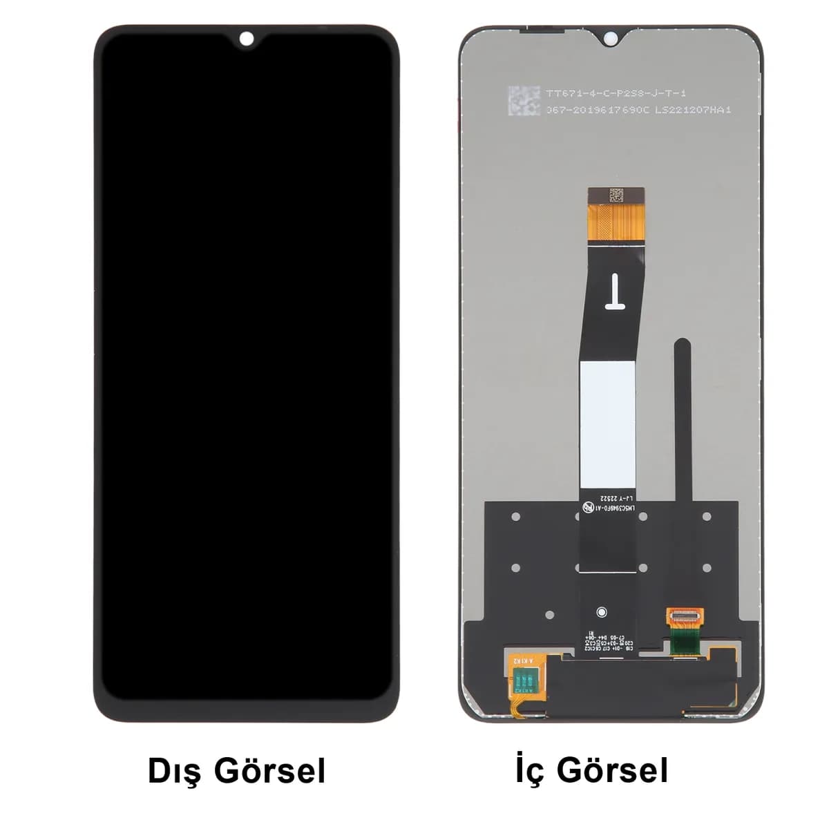 Gemtech Xiaomi Redmi 10C Uyumlu Org Lcd+Dokunmatik (Siyah)