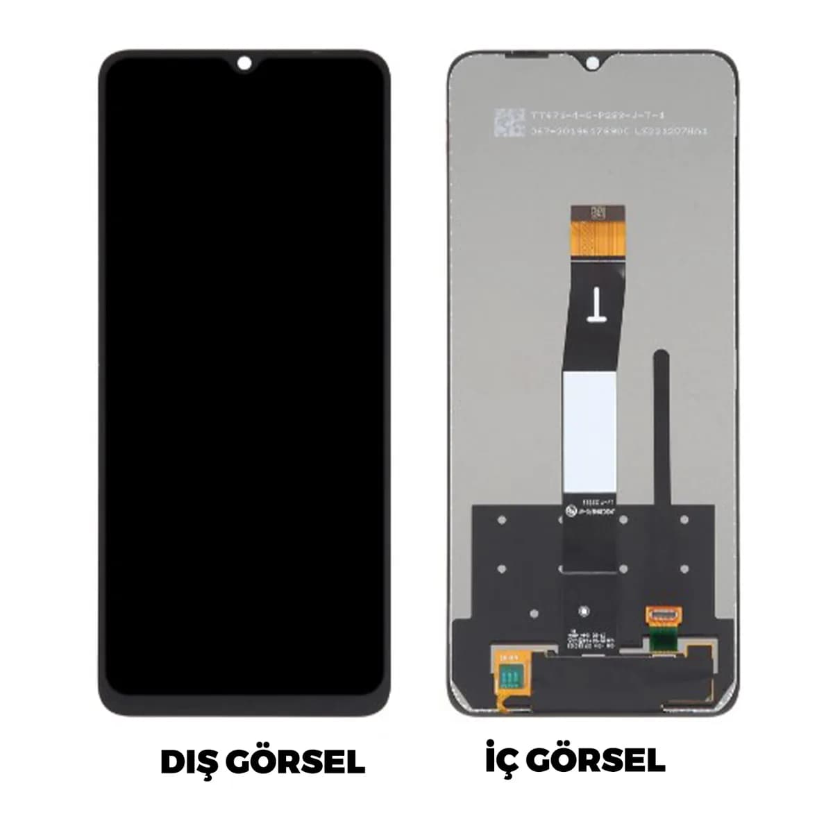 Gemtech Xiaomi Redmi 12C Uyumlu Org Lcd+Dokunmatik (Siyah)