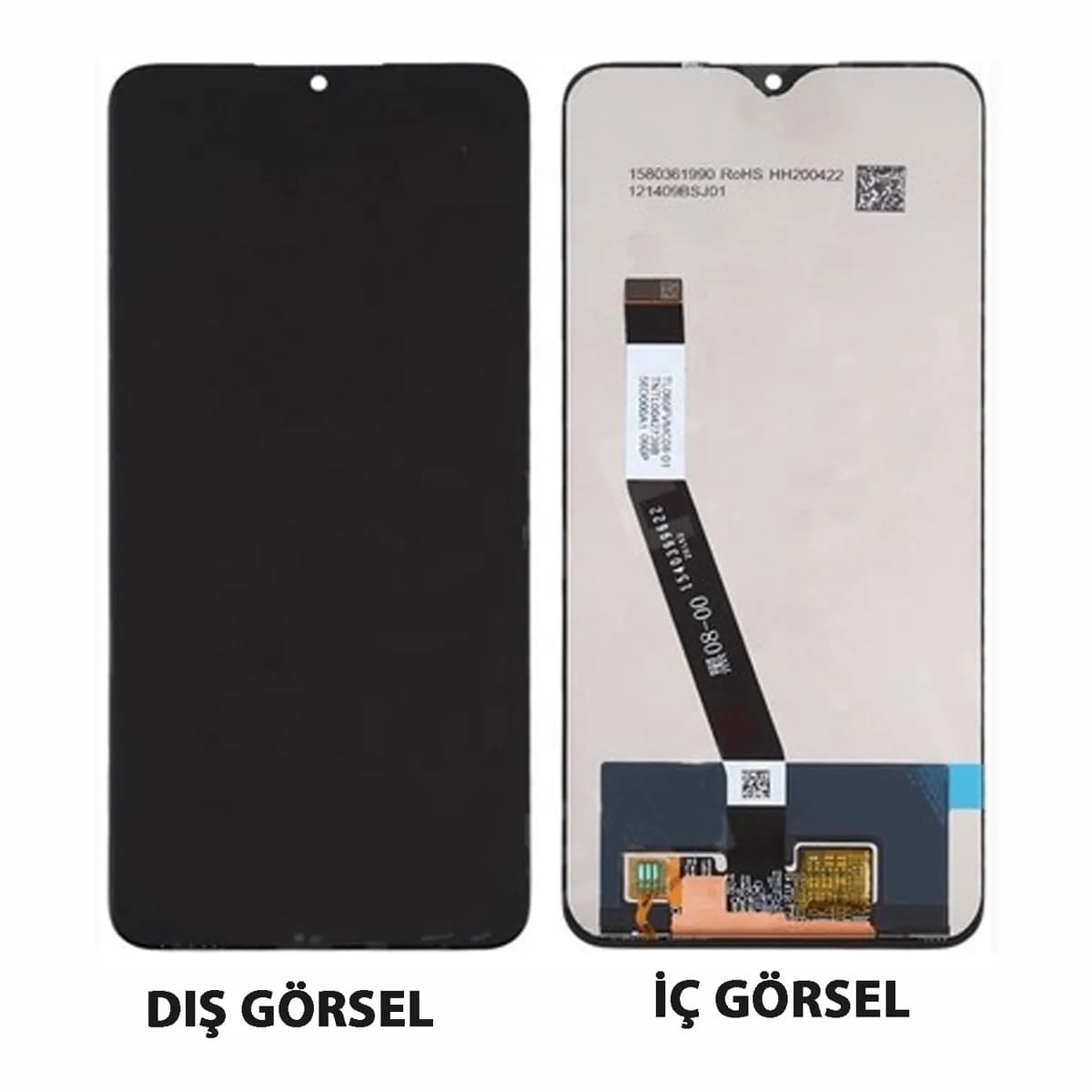 Gemtech Xiaomi Redmi 9 Uyumlu Org Lcd+Dokunmatik (Siyah)