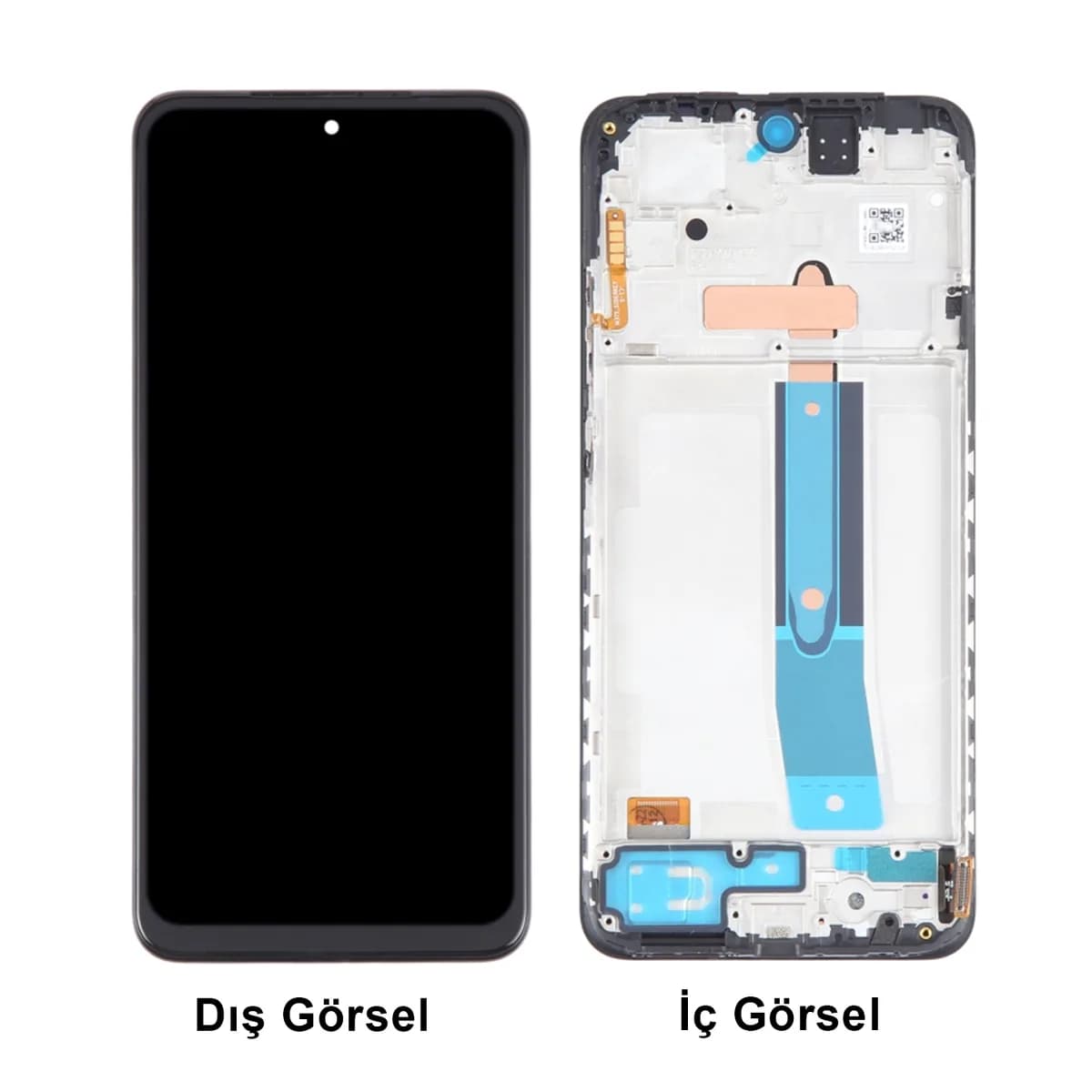 Gemtech Xiaomi Redmi Note 11s Uyumlu Oled Lcd+Dokunmatik+Çıtalı (Siyah)