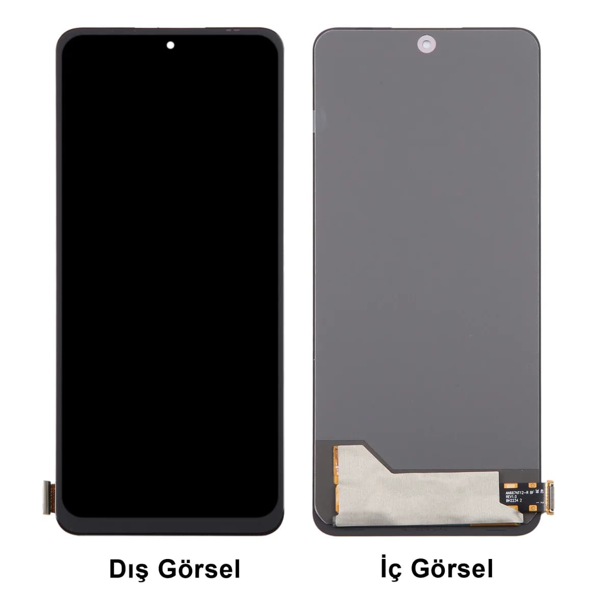 Gemtech Xiaomi Redmi Note 12 5G Uyumlu Oled Lcd+Dokunmatik (Siyah)