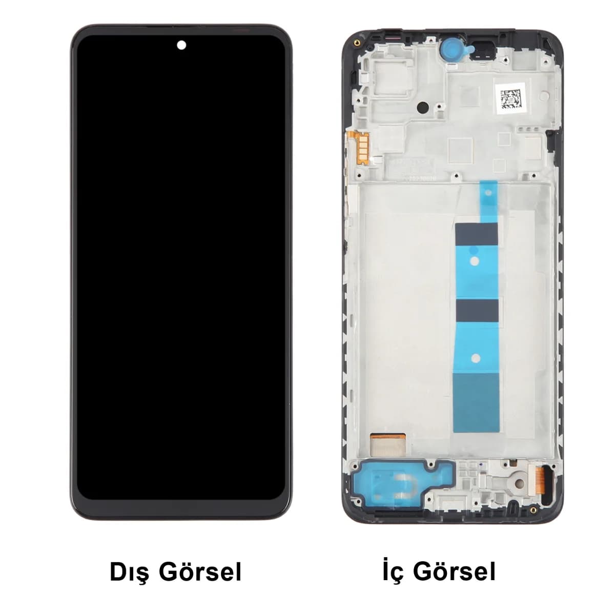 Gemtech Xiaomi Redmi Note 12 Uyumlu Oled Lcd+Dokunmatik+Çıtalı (Siyah)