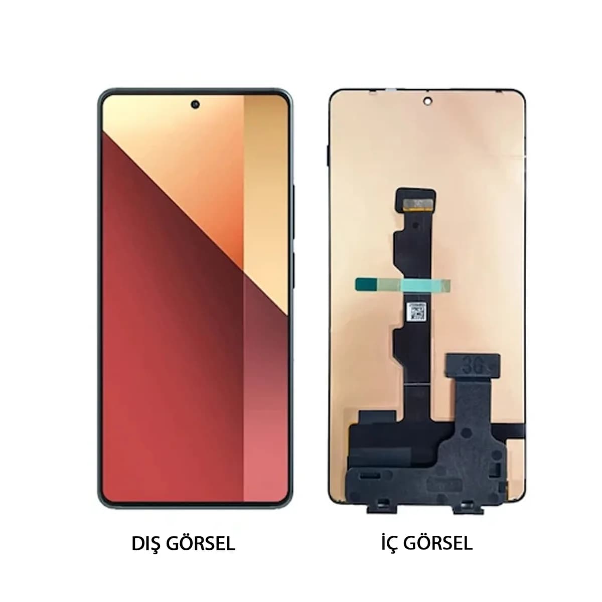 Gemtech Xiaomi Redmi Note 13 Pro 4G Uyumlu Org Lcd+Dokunmatik (Siyah)
