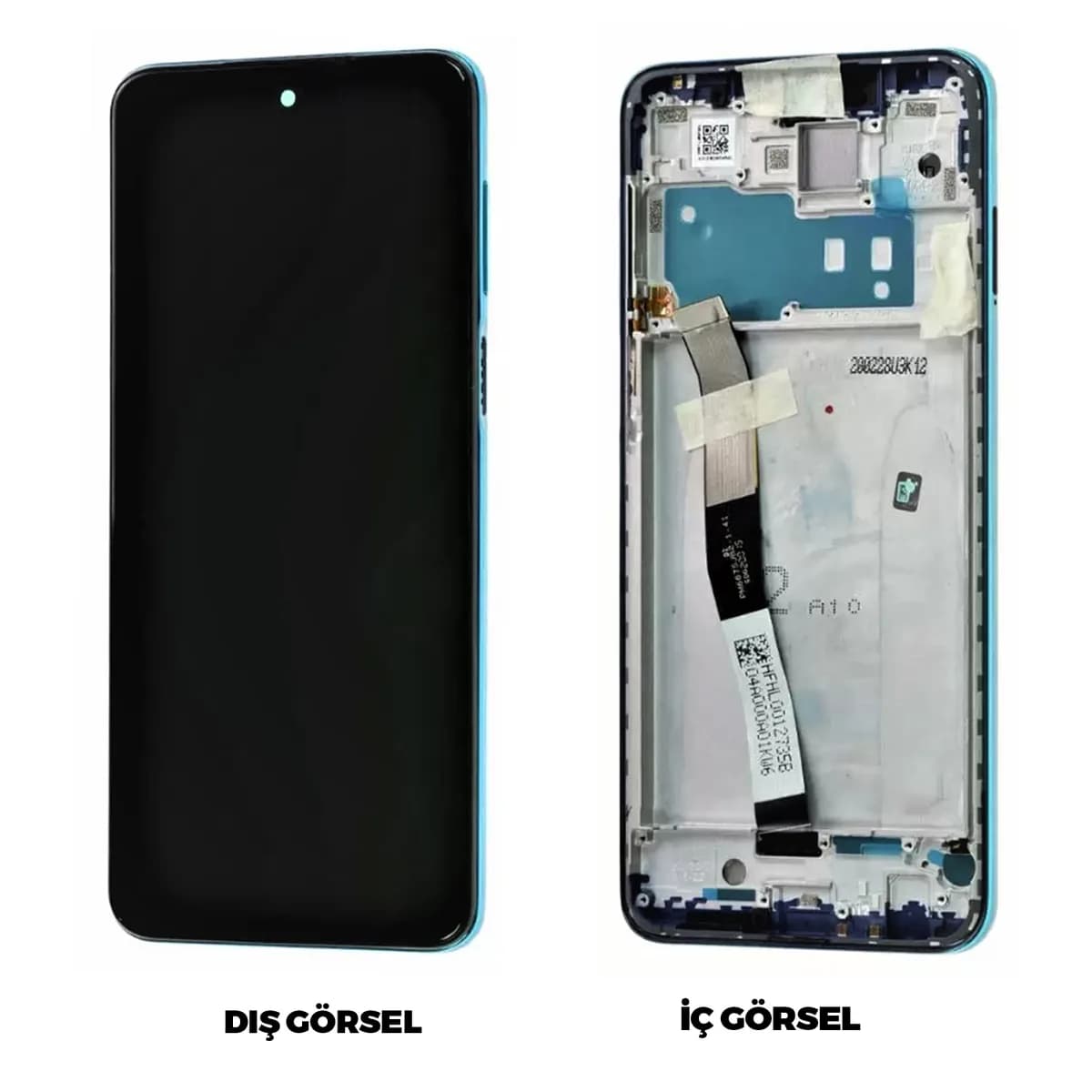 Gemtech Xiaomi Redmi Note 9 Pro Uyumlu Org Lcd+Dokunmatik+Çıtalı (Yeşil)