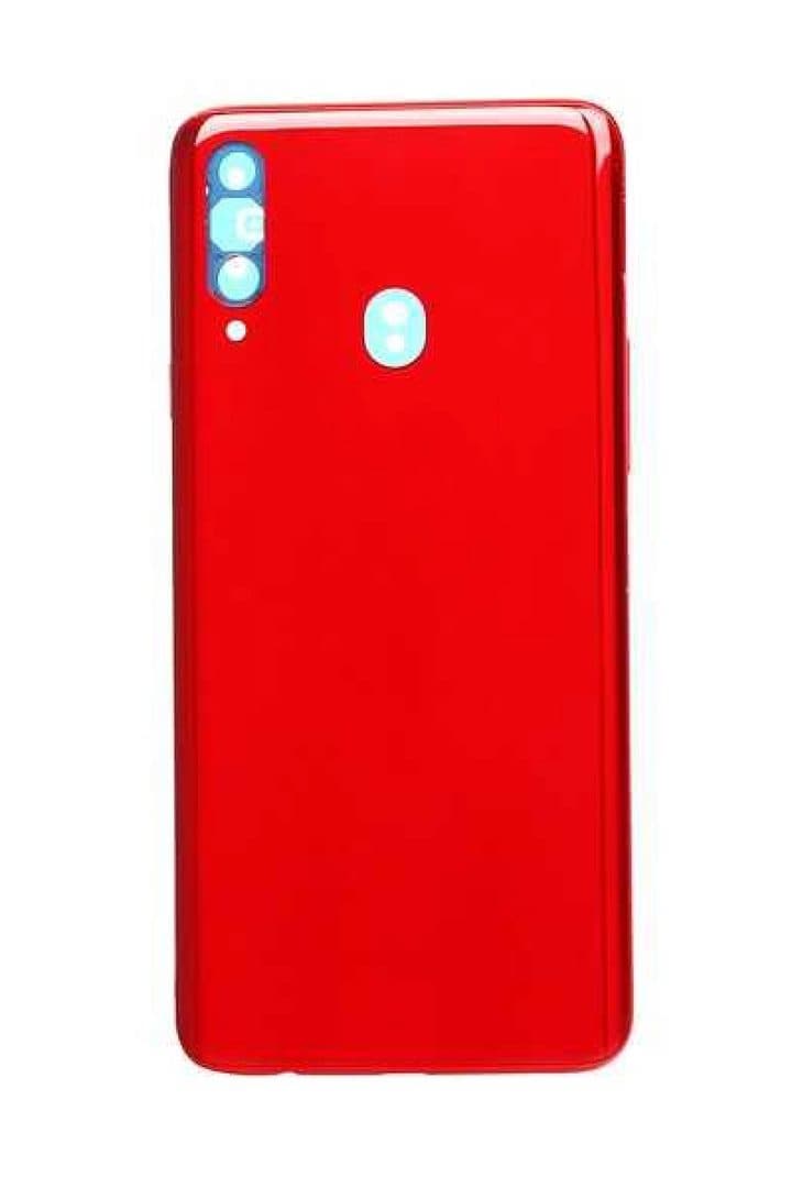 GemTech Samsung Uyumlu Galaxy A20s A207 Kasa Kapak Kırmızı Çıtasız