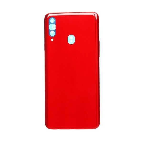 GemTech Samsung Uyumlu Galaxy A20s A207 Kasa Kapak Kırmızı Çıtasız