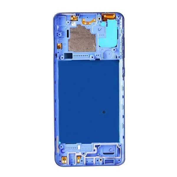 GemTech Samsung Uyumlu Galaxy A21s A217 Kasa Kapak Mavi Çıtasız