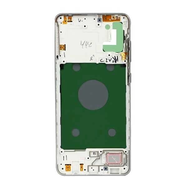 GemTech Samsung Uyumlu Galaxy A31 A315 Kasa Kapak Beyaz Çıtasız