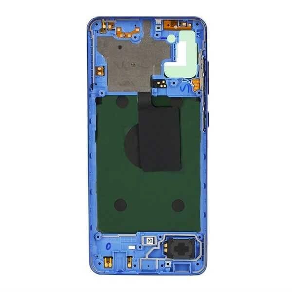 GemTech Samsung Uyumlu Galaxy A31 A315 Kasa Kapak Mavi Çıtasız