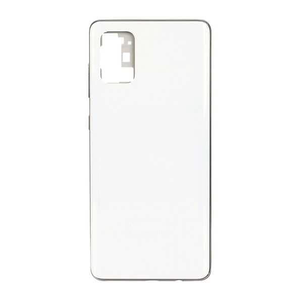 GemTech Samsung Uyumlu Galaxy A71 A715 Kasa Kapak Beyaz Çıtasız