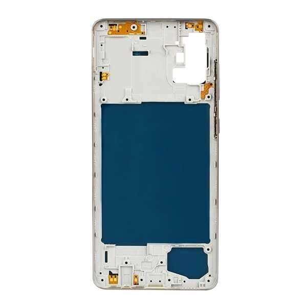GemTech Samsung Uyumlu Galaxy A71 A715 Kasa Kapak Beyaz Çıtasız