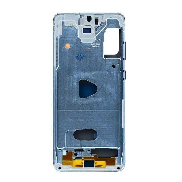 GemTech Samsung Uyumlu Galaxy S20 Plus G985 Kasa Kapak Mavi Çıtalı