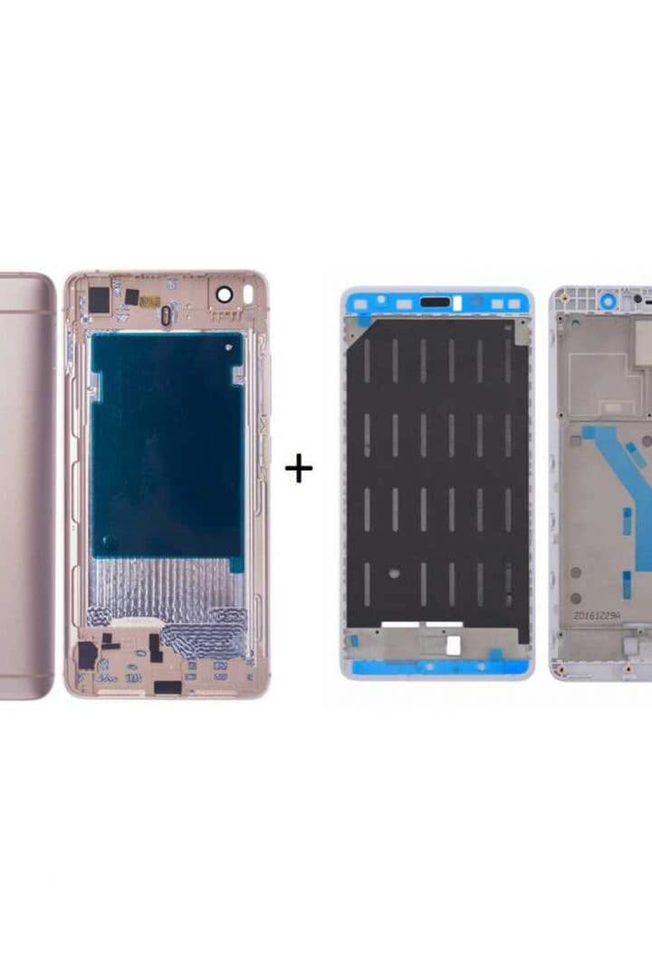 GemTech Xiaomi Uyumlu Mi 5s Kasa Kapak Gold Çıtalı