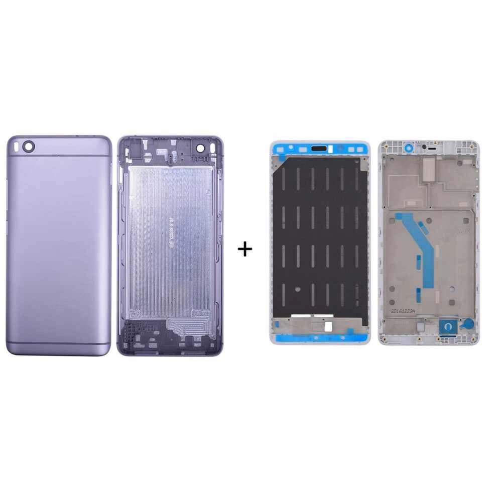 GemTech Xiaomi Uyumlu Mi 5s Kasa Kapak Siyah Çıtalı