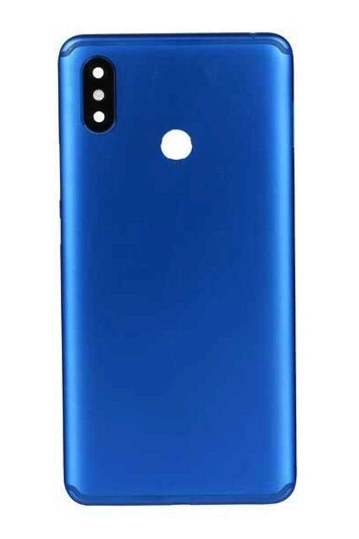 GemTech Xiaomi Uyumlu Mi Max 3 Kasa Kapak Mavi Çıtalı