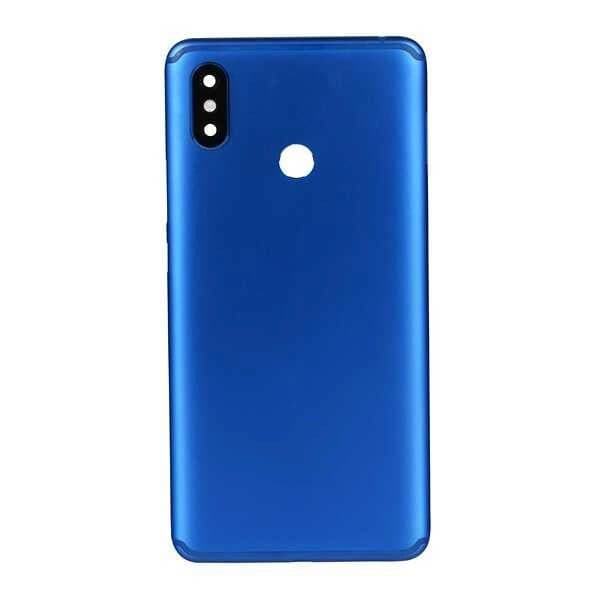 GemTech Xiaomi Uyumlu Mi Max 3 Kasa Kapak Mavi Çıtalı