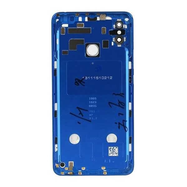 GemTech Xiaomi Uyumlu Mi Max 3 Kasa Kapak Mavi Çıtalı