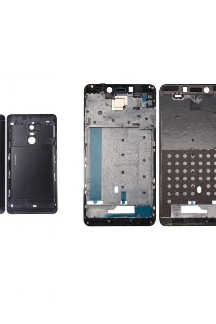GemTech Xiaomi Uyumlu Redmi Note 4 Kasa Kapak Siyah Çıtalı
