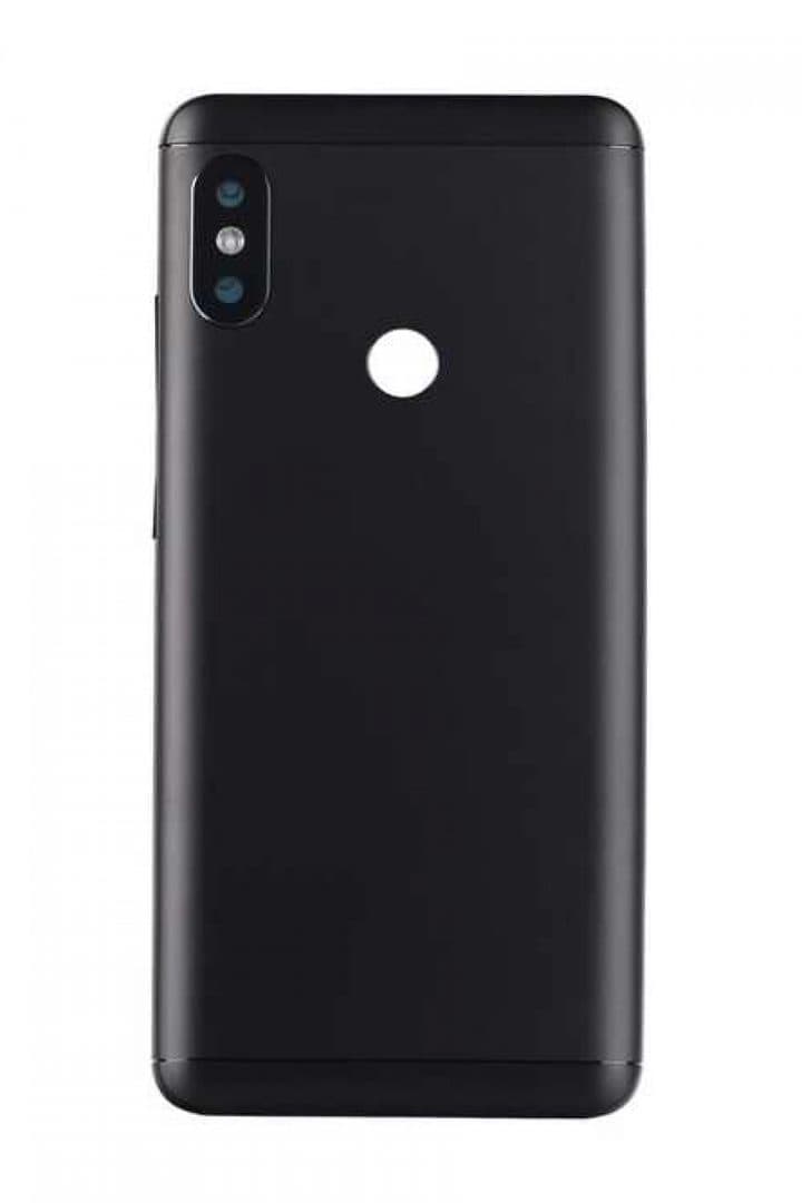 GemTech Xiaomi Uyumlu Redmi Note 5 Kasa Kapak Siyah Çıtasız