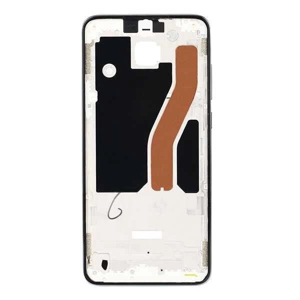 GemTech Xiaomi Uyumlu Redmi Note 8 Pro Kasa Kapak Beyaz Çıtalı Tek Sim