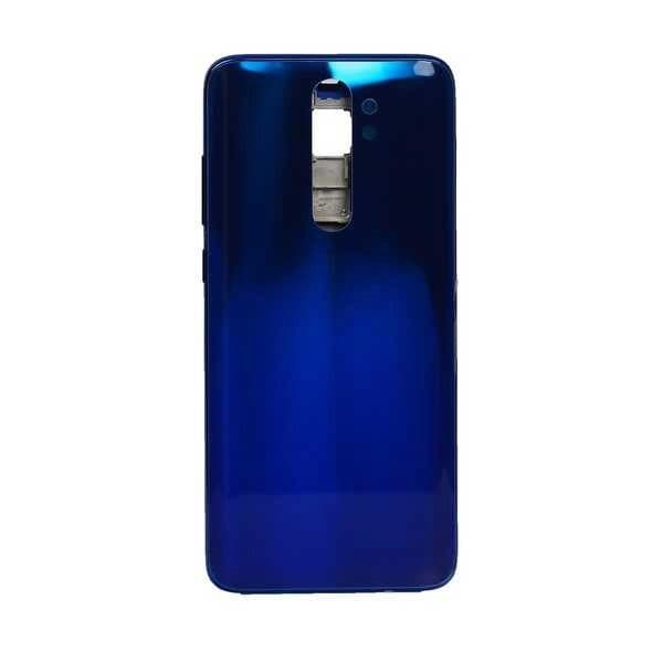 GemTech Xiaomi Uyumlu Redmi Note 8 Pro Kasa Kapak Mavi Çıtalı Çift Sim