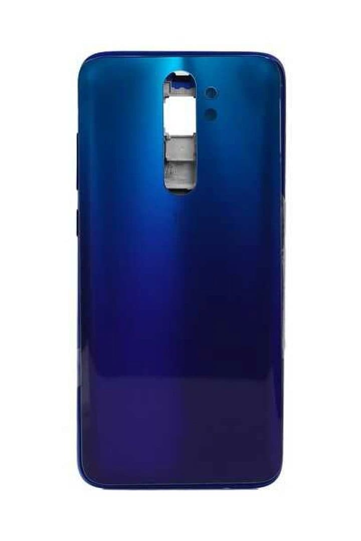 GemTech Xiaomi Uyumlu Redmi Note 8 Pro Kasa Kapak Mavi Çıtalı Tek Sim