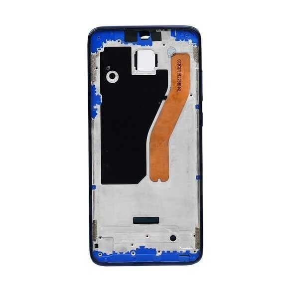 GemTech Xiaomi Uyumlu Redmi Note 8 Pro Kasa Kapak Mavi Çıtalı Tek Sim