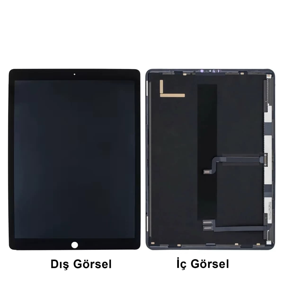 Gemtech Apple iPad Pro 12.9 inç 5.Nesil Uyumlu Org Lcd+Dokunmatik+Çıtalı (Siyah)