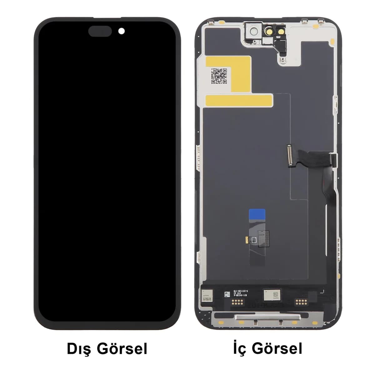 Gemtech Apple iPhone 14 Pro Max Uyumlu Diagnostics Lcd+Dokunmatik+Çıtalı (Siyah)