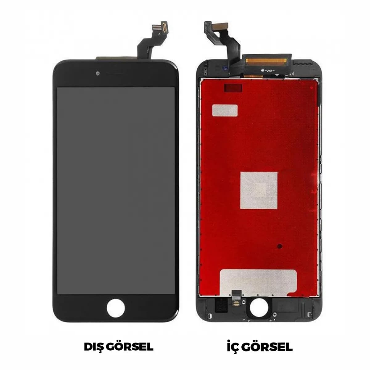 Gemtech Apple iPhone 6S Plus Uyumlu Org Lcd+Dokunmatik+Çıtalı (Siyah)