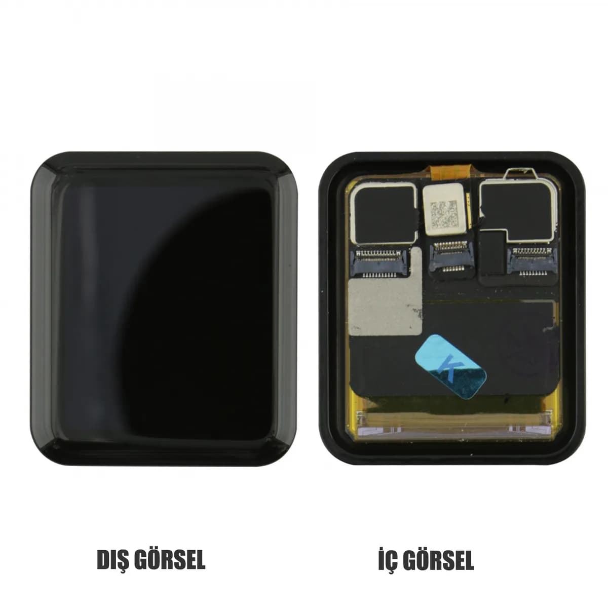 Gemtech Apple Watch Series 3 38 mm Uyumlu Org Lcd+Dokunmatik (Siyah)